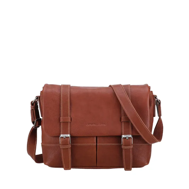 arthur-et-aston-rory-s-besace-cuir-homme-cognac-pleine-fleur image 1