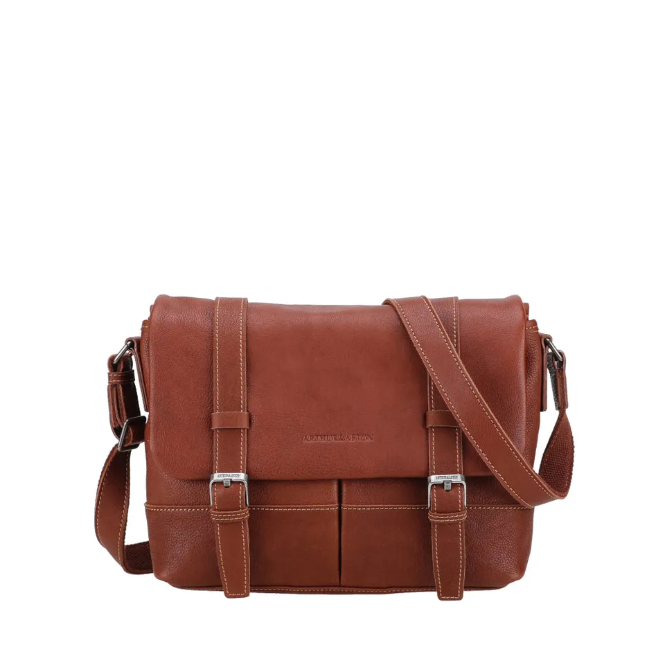 arthur-et-aston-rory-s-besace-cuir-homme-cognac-pleine-fleur image 1