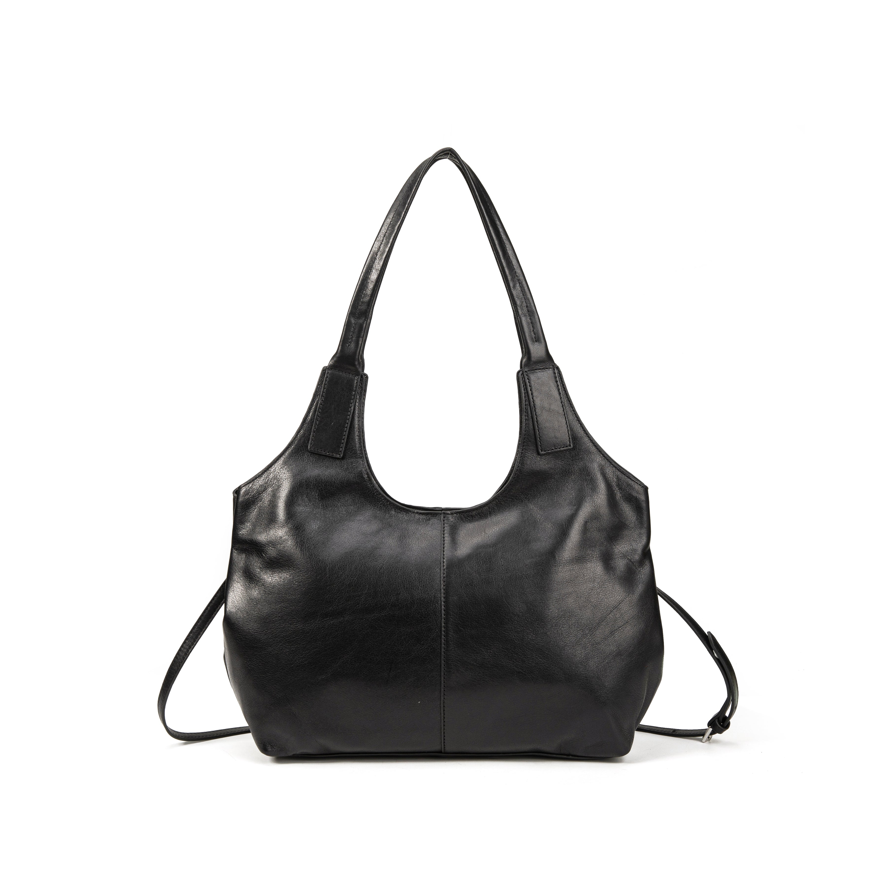 kate-lee-meline-sac-main-cuir-noir-bandouli-re image 2