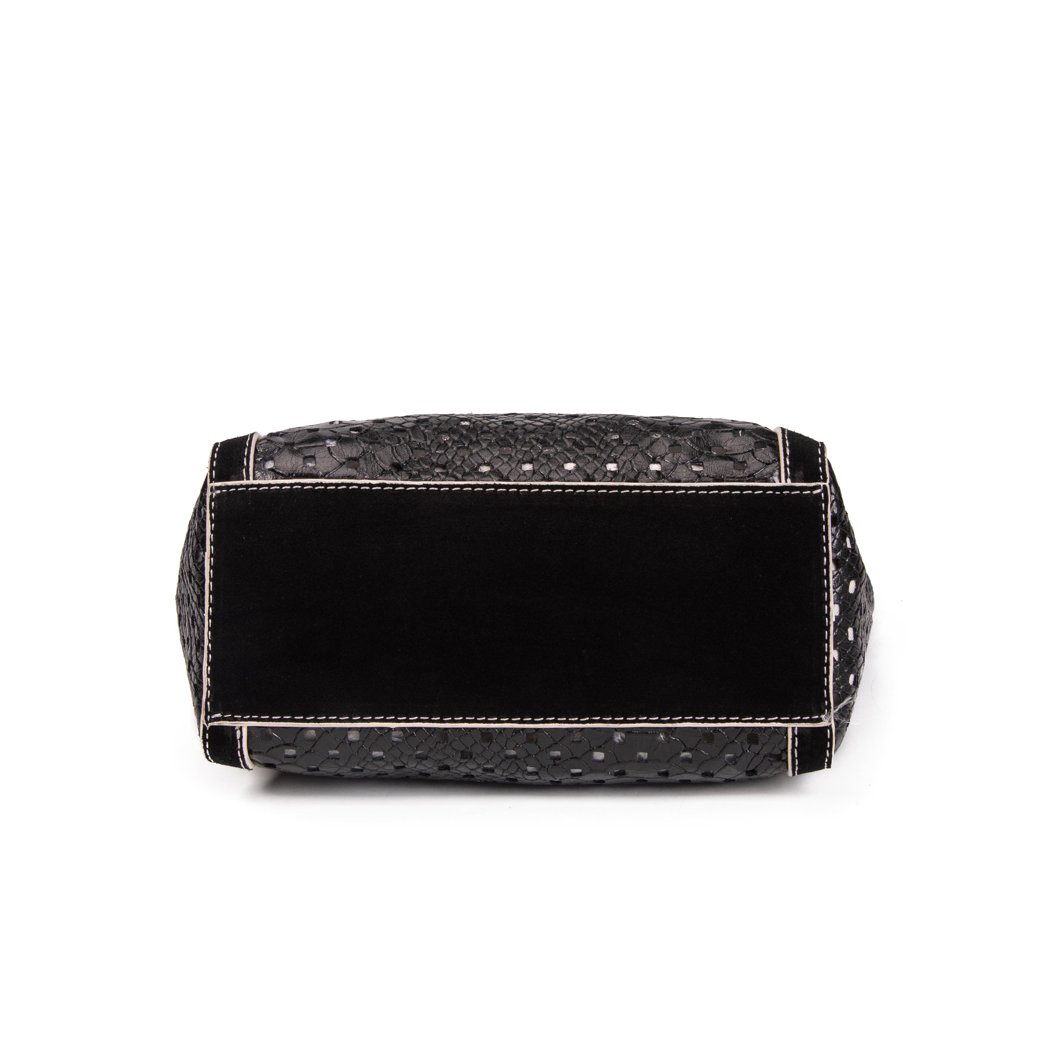 kate-lee-m-ryve-sac-cabas-noir-vachette-perfor-e image 5