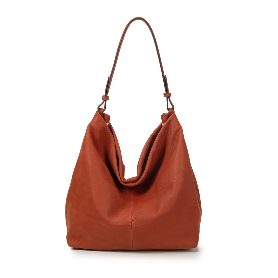 kate-lee-fantine-sac-seau-cuir-velout-rouille image 1