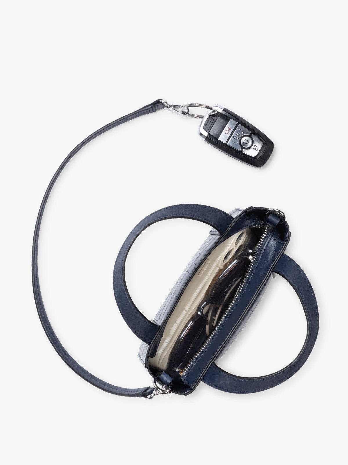 calpak-haven-mini-sac-bandouli-re-croc-navy image 5