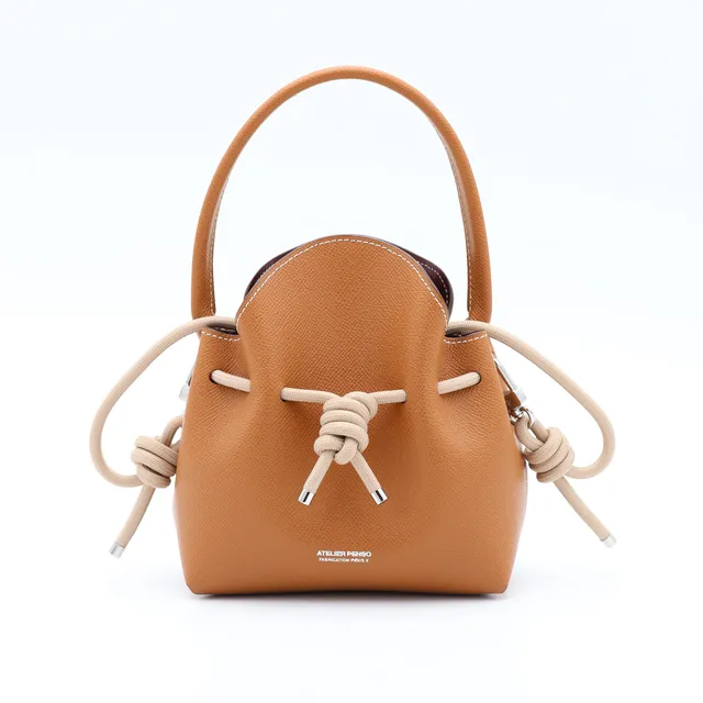 atelier-penso-mini-bucket-sac-seau-cuir-epsom-gold-corde image 1