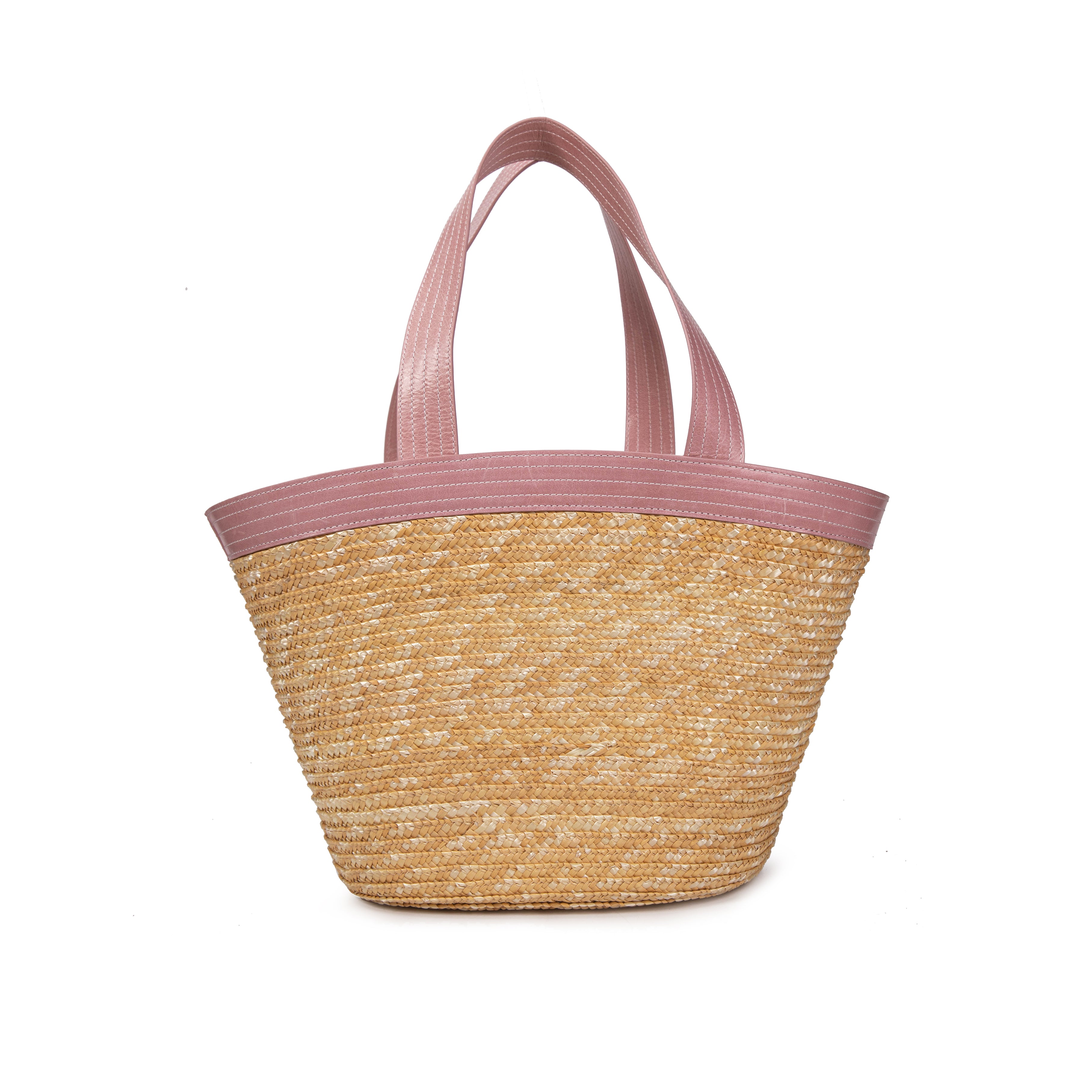 kate-lee-panier-madeleine-sac-cabas-paille-rose image 4