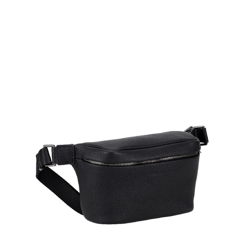 arthur-et-aston-lewis-banane-cuir-noir-homme image 2