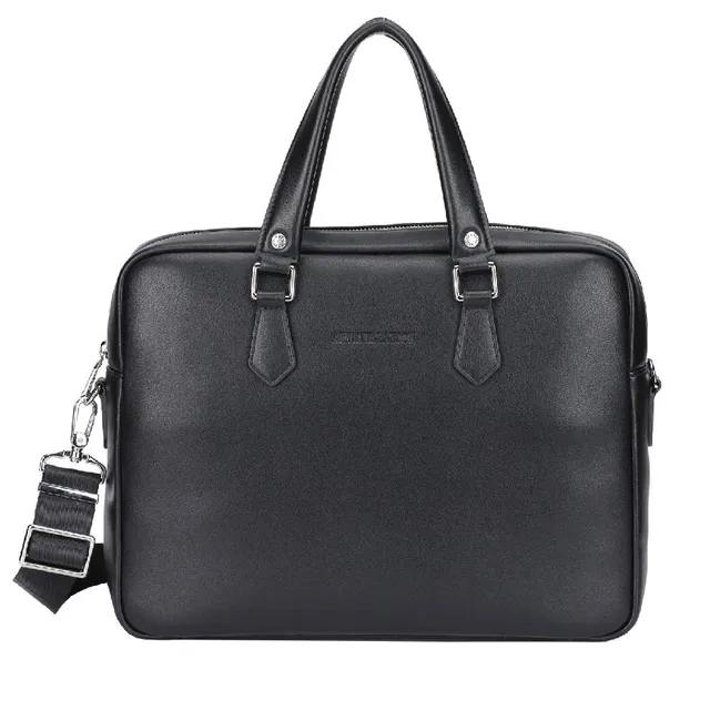 arthur-et-aston-walter-porte-documents-cuir-noir-a4-ordinateur image 1