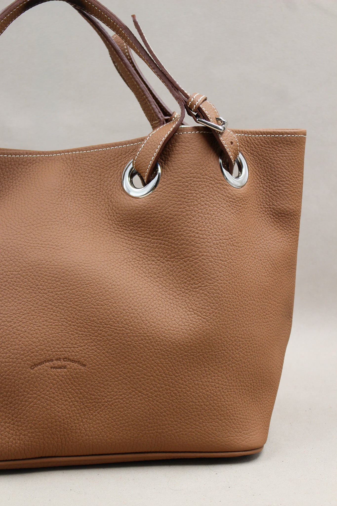 charles-et-charlus-tote-bag-sac-cuir-grain-noir-46-cm image 5