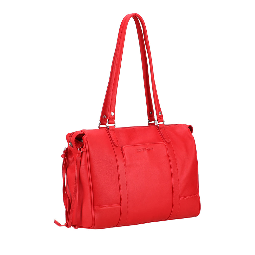 arthur-et-aston-ange-sac-paule-business-cuir-rouge-grand image 2