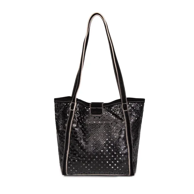 kate-lee-m-ryve-sac-cabas-noir-vachette-perfor-e image 1