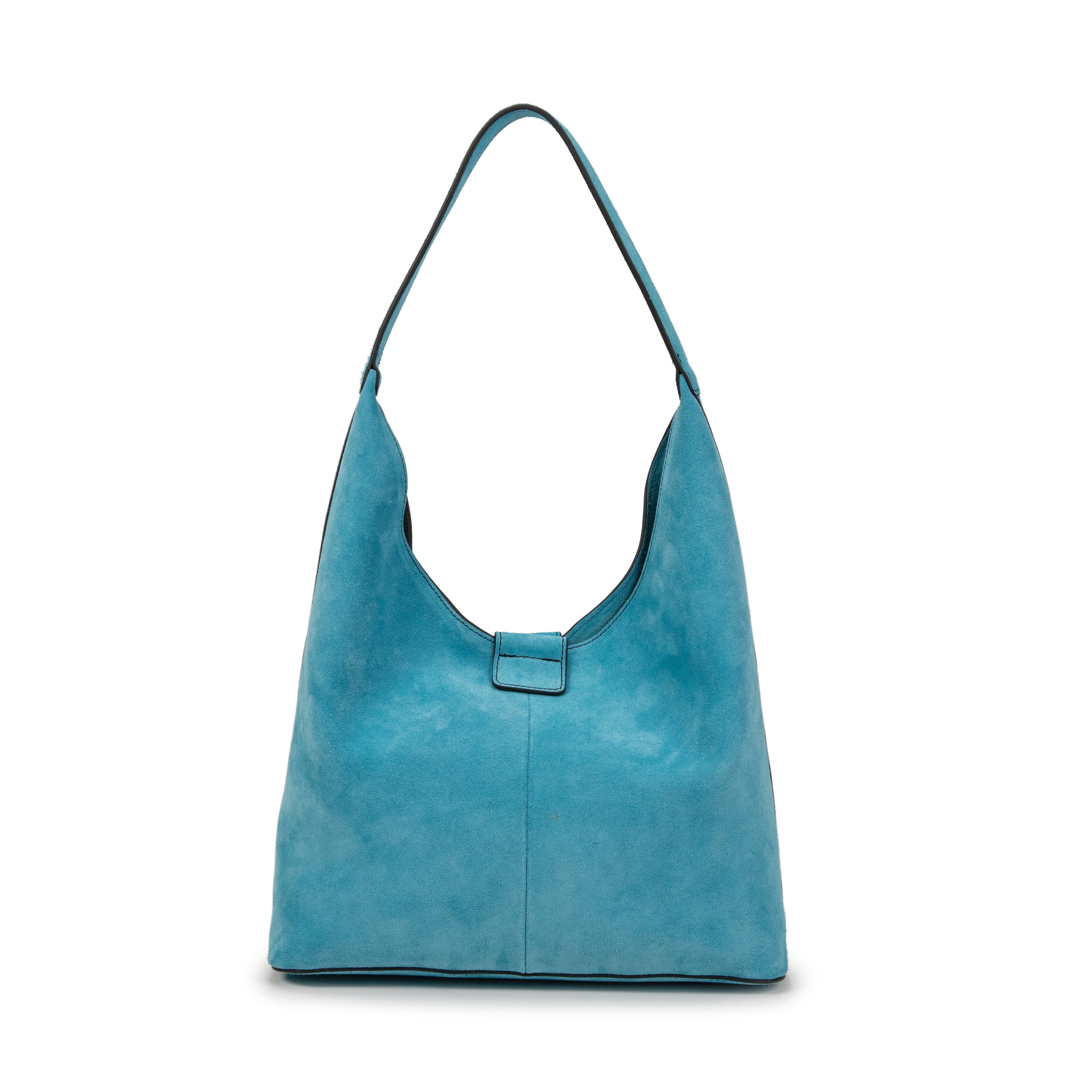 kate-lee-m-lune-sac-cabas-cuir-bleu-celeste-velours image 4