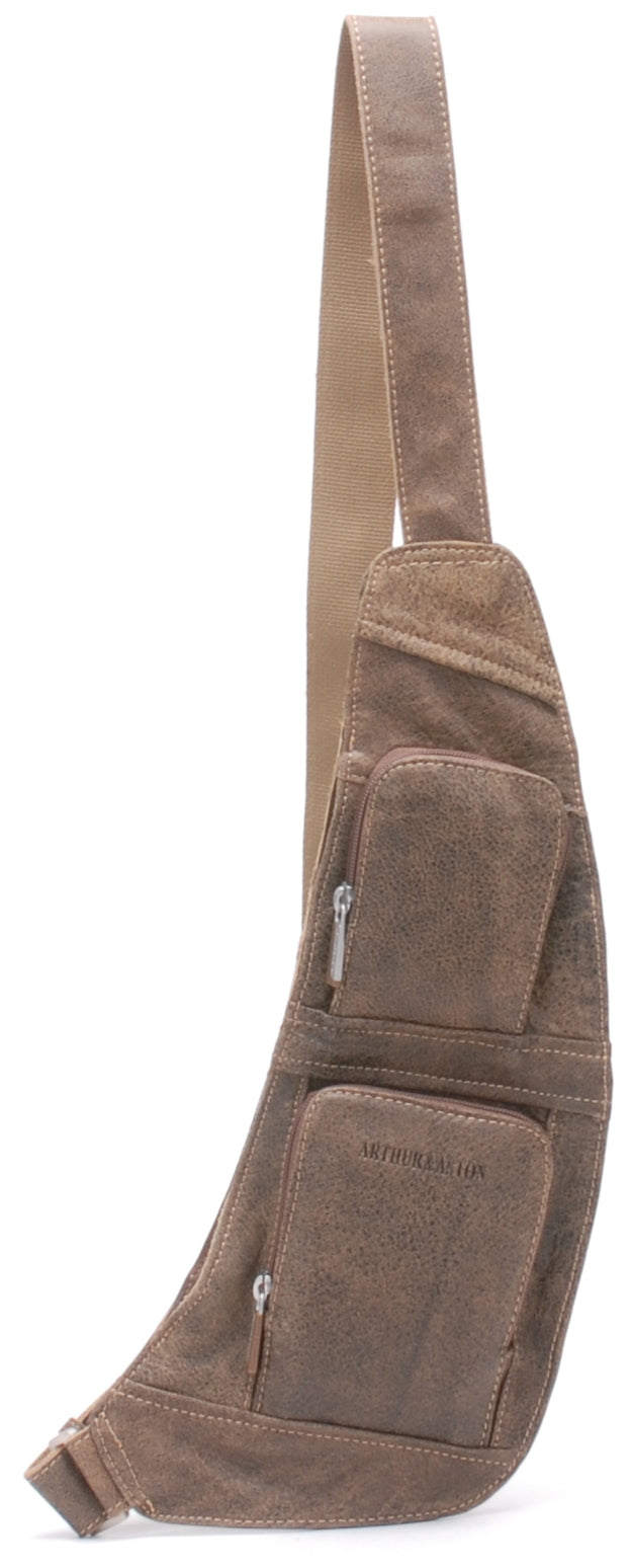 arthur-et-aston-cristiano-body-bag-cuir-cognac-destroy image 7
