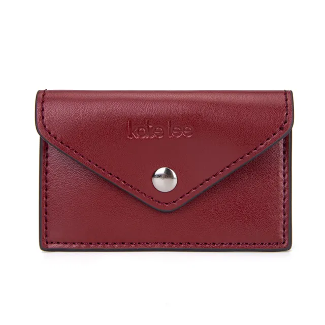 kate-lee-miley-porte-carte-bordeaux-vachette-extra-plat image 1