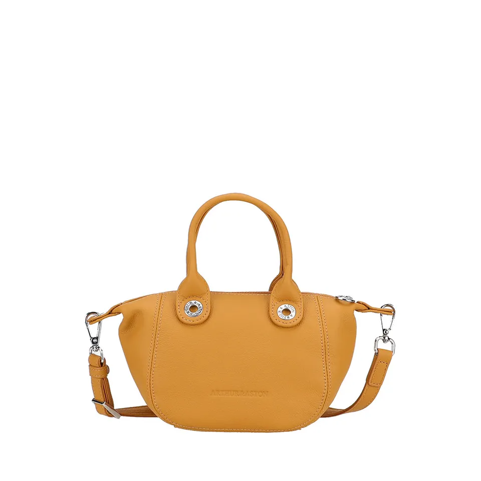 arthur-et-aston-louisa-mini-sac-cabas-cuir-camel-bandouli-re image 1