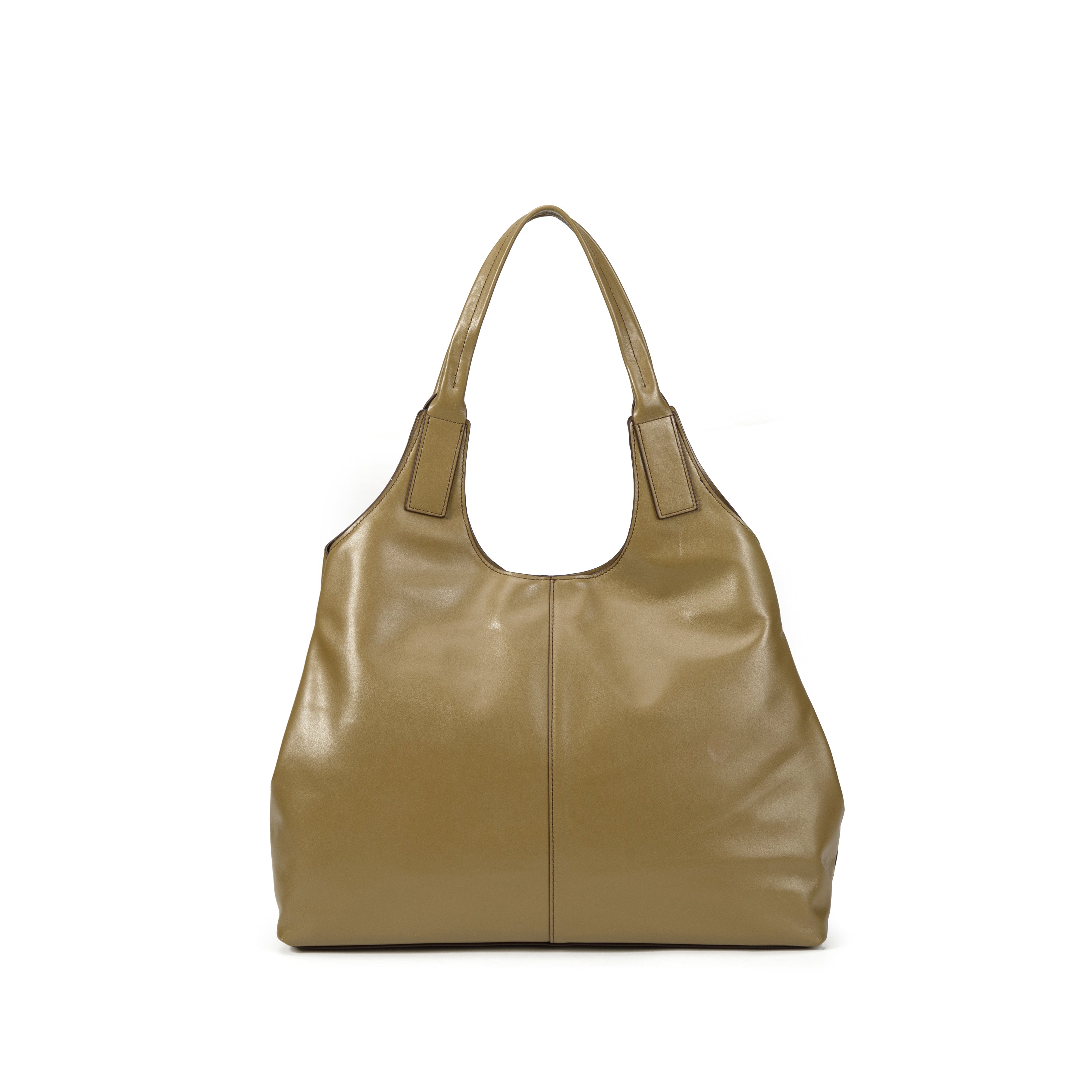 kate-lee-clemence-grand-sac-cuir-vachette-vert-olive image 2