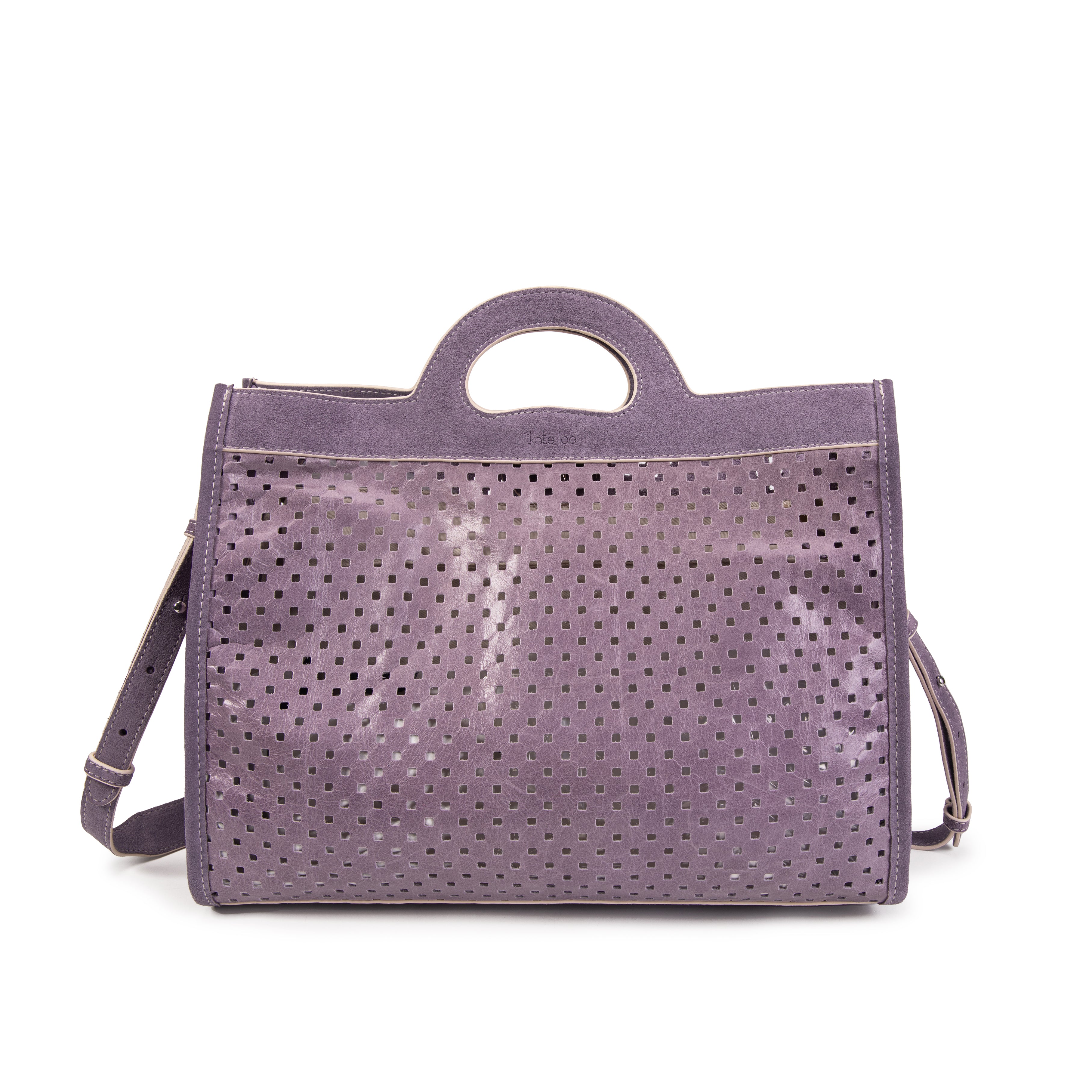 kate-lee-gae-sac-cabas-cuir-lilas-perfor-36-cm image 1