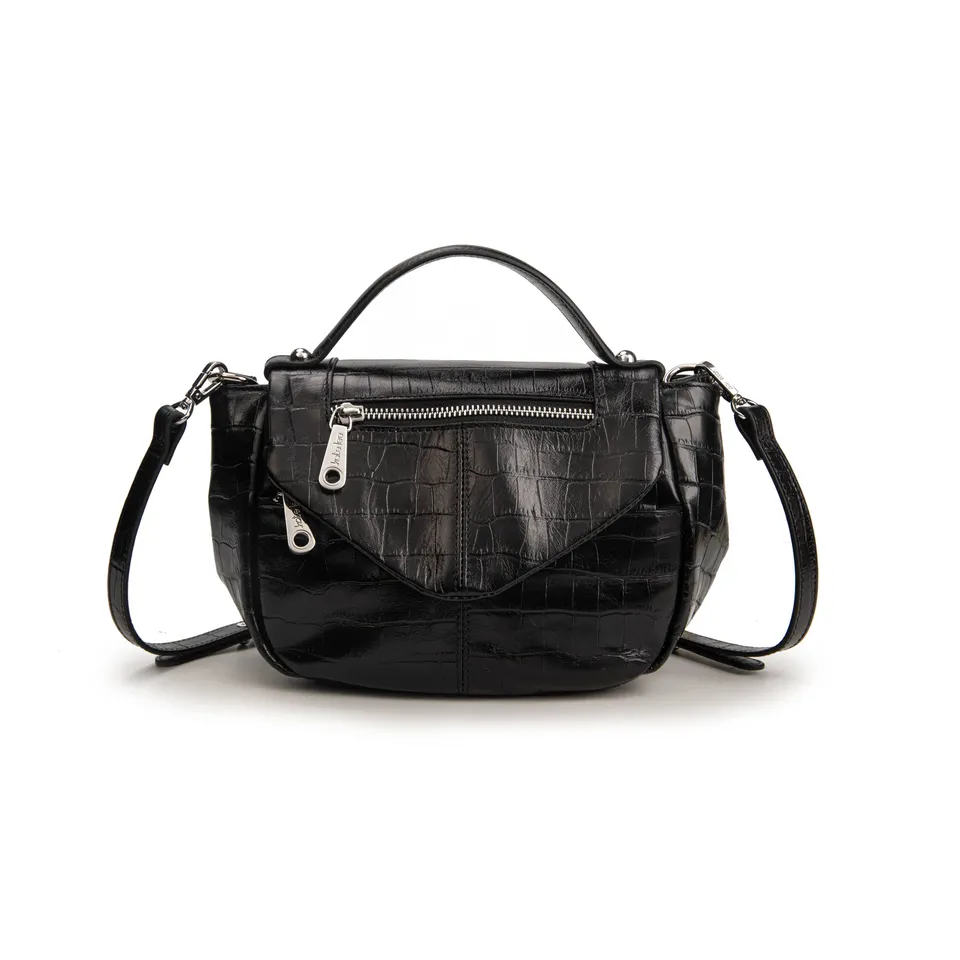 kate-lee-bruny-croco-sac-bandouli-re-cuir-noir-croco image 1