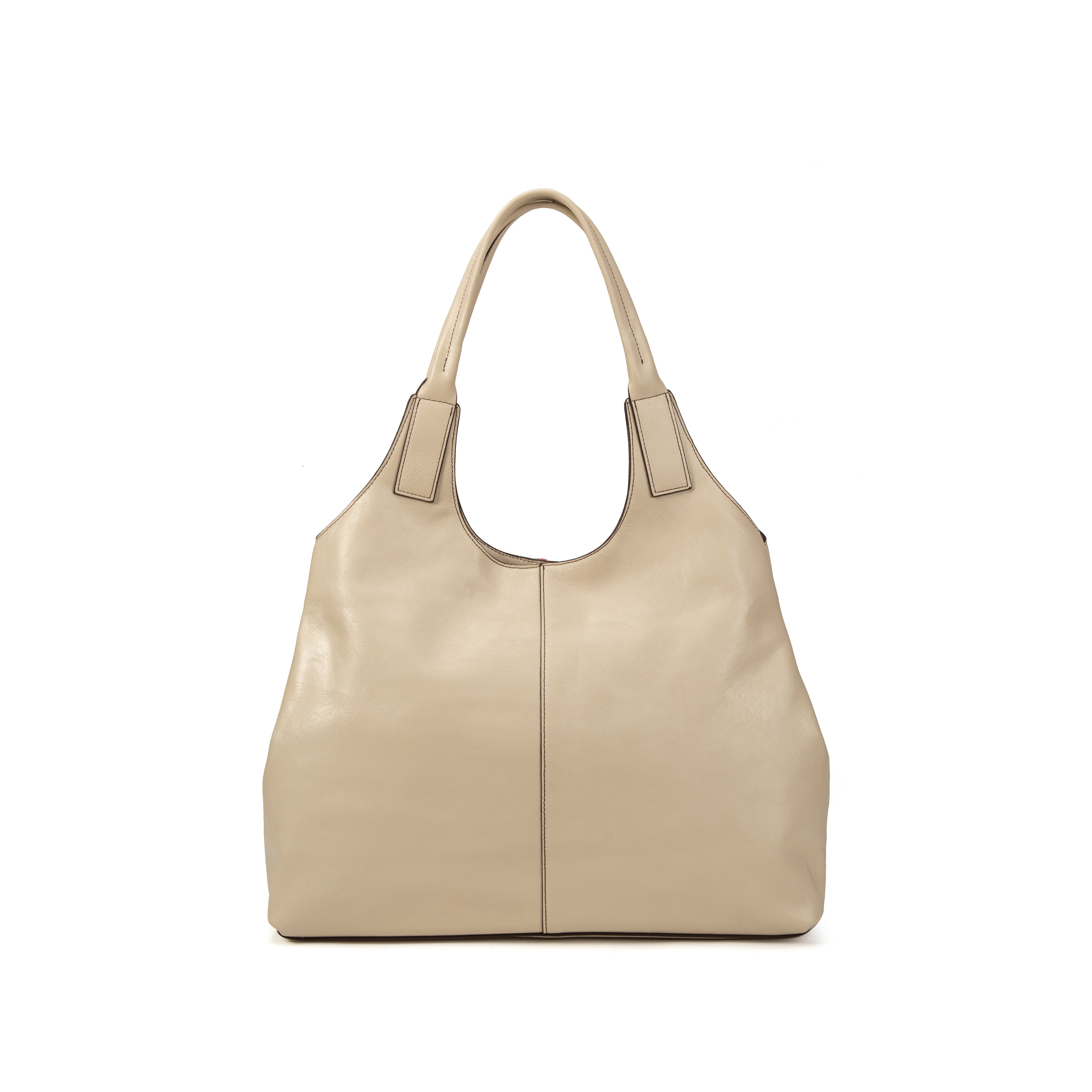 kate-lee-clemence-grand-sac-cuir-ivoire-lisse-ordinateur image 2