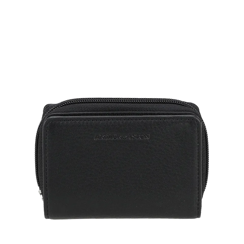 arthur-et-aston-ange-porte-monnaie-cuir-noir-8-cartes image 1