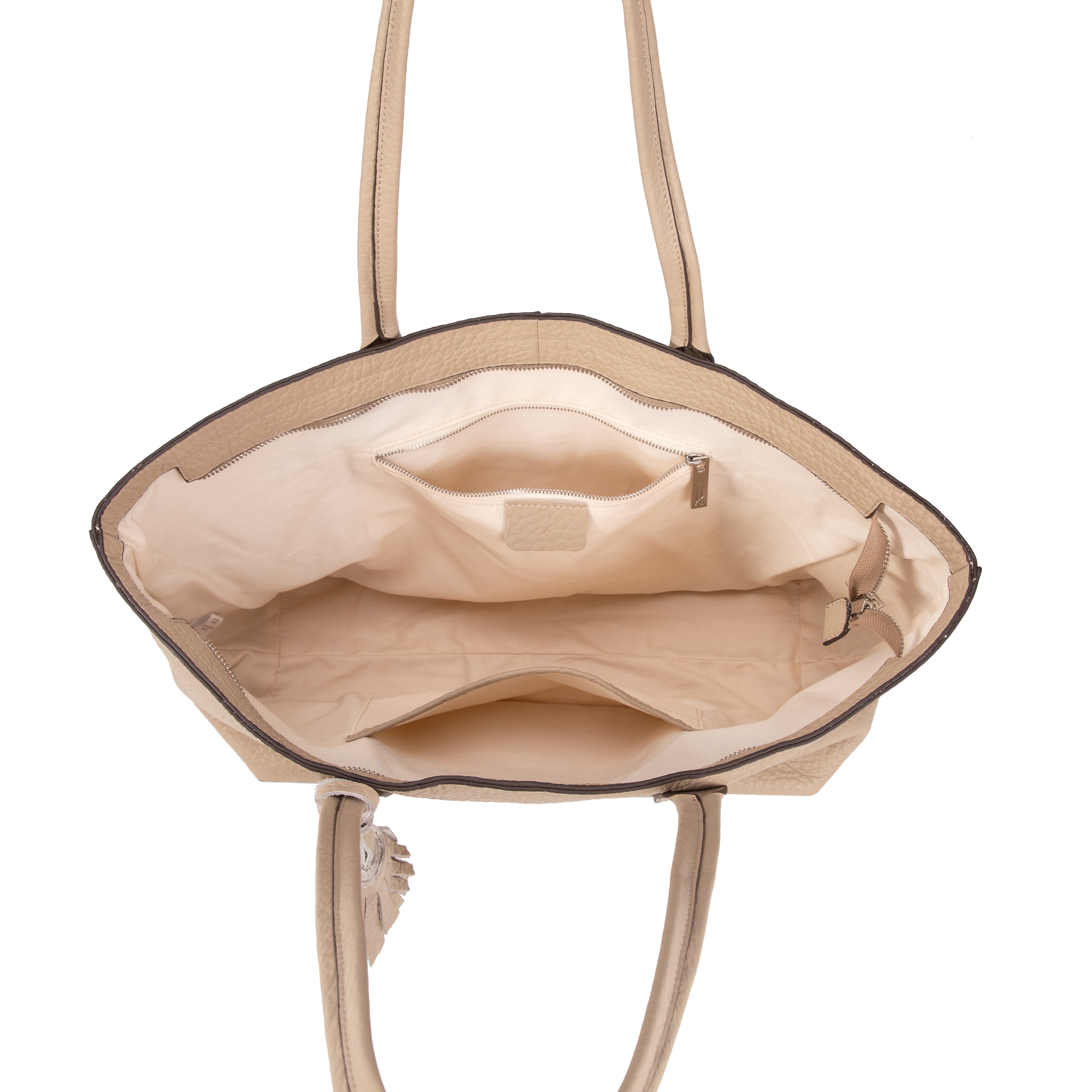 kate-lee-esmeralda-sac-cabas-cuir-gris-grain image 3