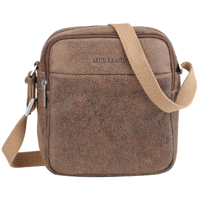 arthur-et-aston-cristiano-sac-travers-cuir-destroy-noir-homme image 1