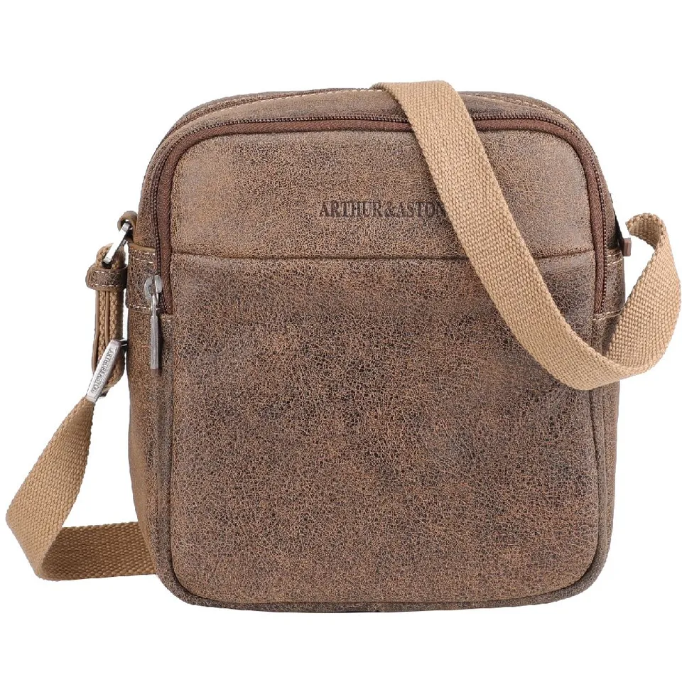 arthur-et-aston-cristiano-sac-travers-cuir-destroy-noir-homme image 1