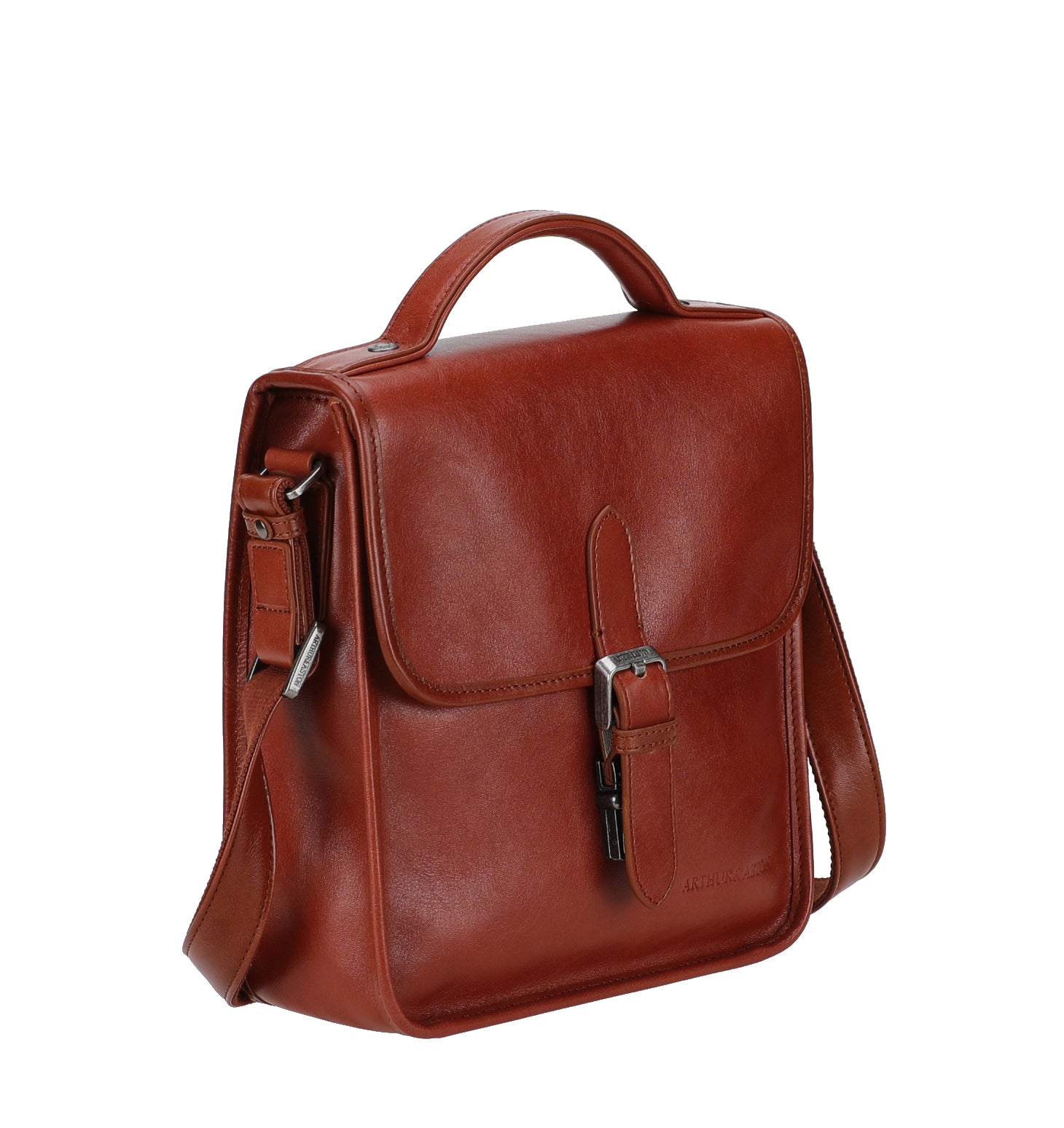 arthur-et-aston-tahoma-sacoche-cuir-marron-homme-vachette image 2