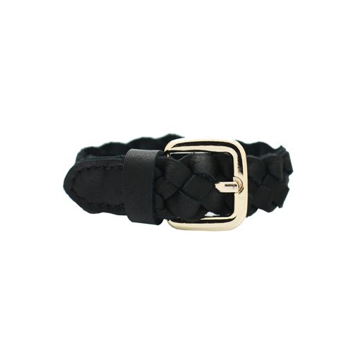 kate-lee-bracelet-cuir-tress-noir-vachette image 2