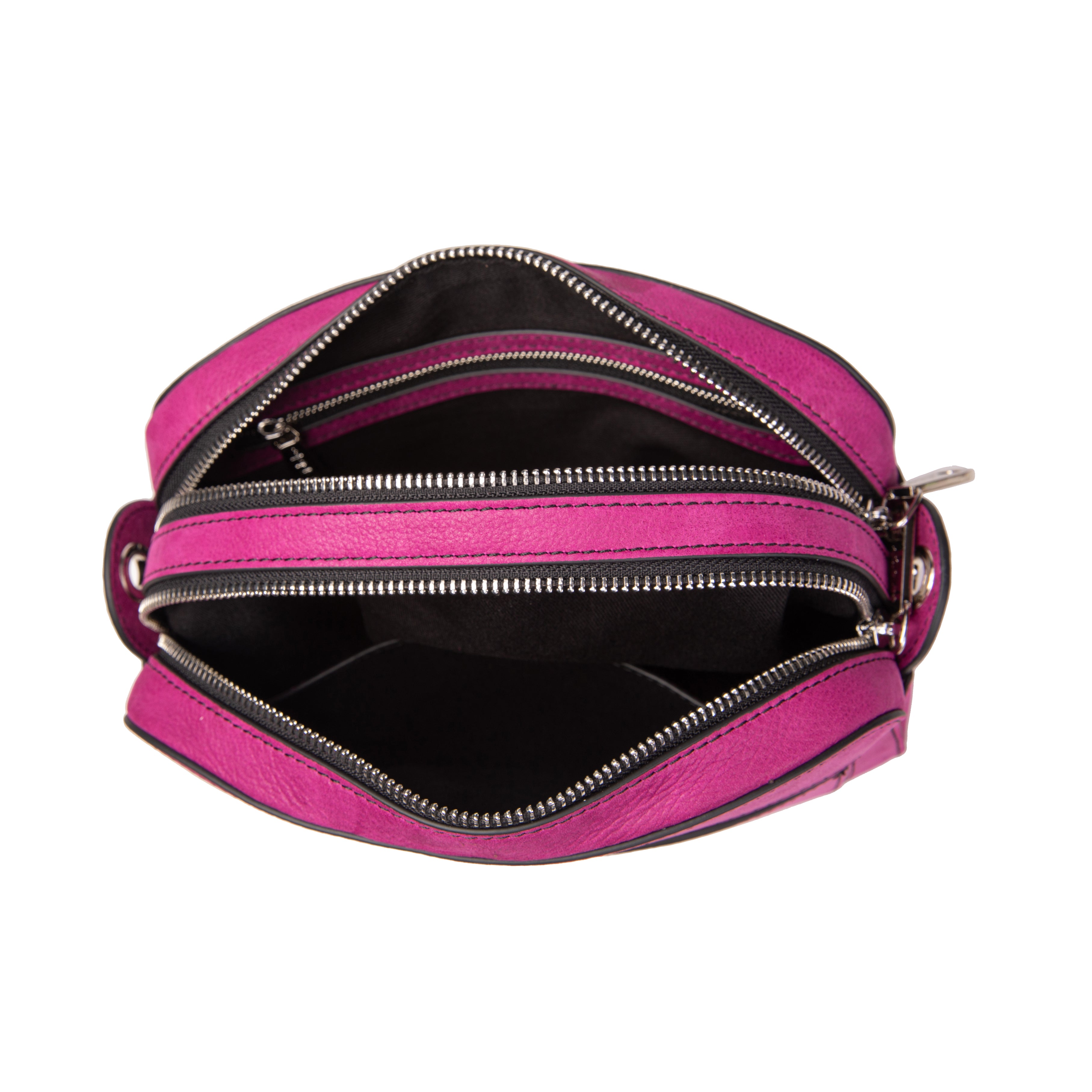 kate-lee-ren-e-sac-bandouli-re-cuir-fuchsia-grain image 3