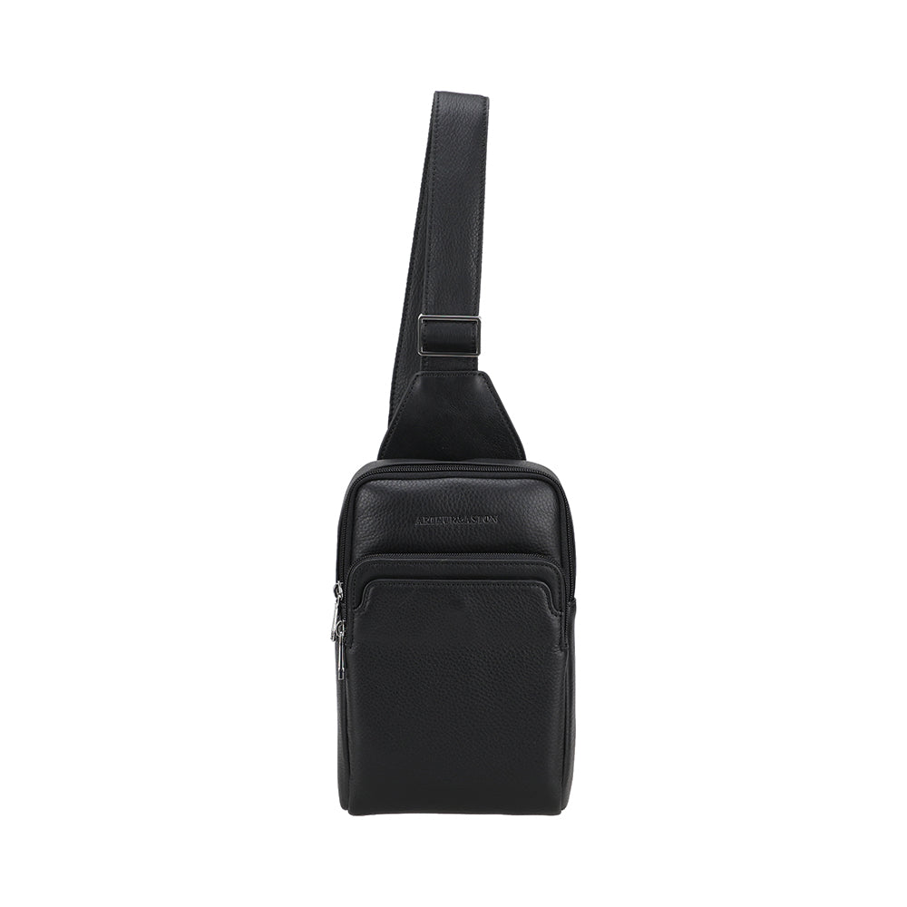 arthur-et-aston-ange-grand-body-bag-cuir-noir image 1