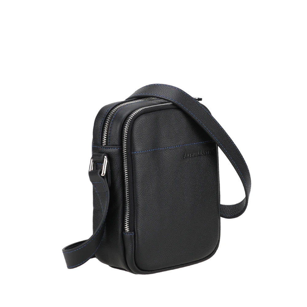 arthur-et-aston-ga-l-s-sac-travers-cuir-noir-compact-zipp image 2