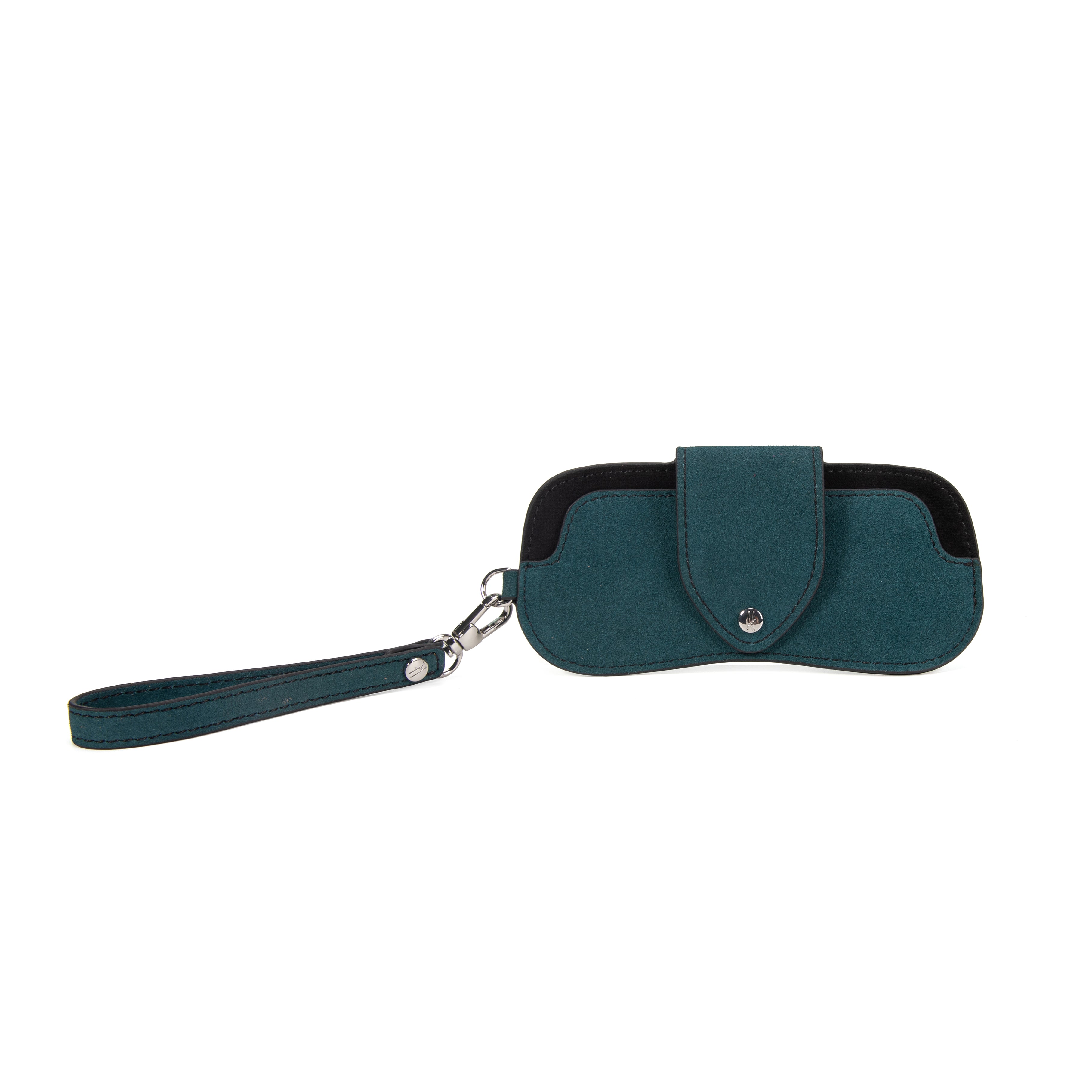 kate-lee-crin-tui-lunettes-cuir-velours-bleu-vert image 1
