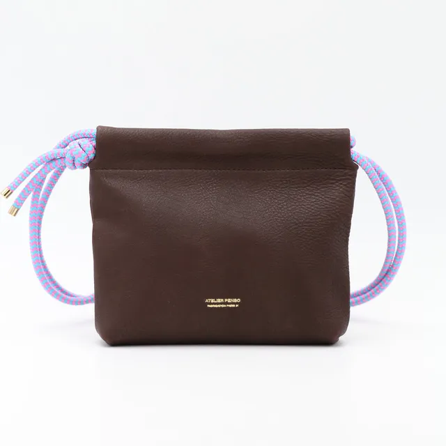 atelier-penso-mini-lut-ce-novonappa-chocolat-sac-cuir-femme image 1