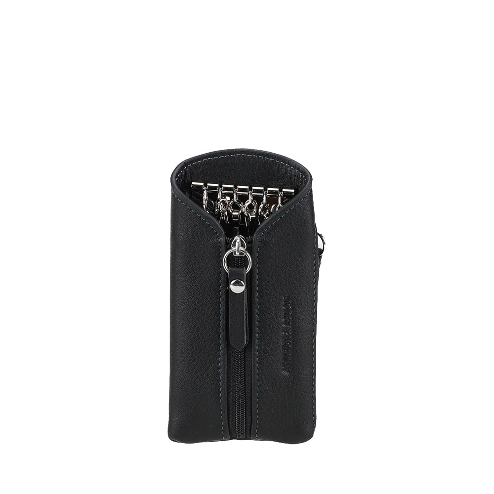 arthur-et-aston-ange-porte-cl-s-cuir-noir-fermeture-zip image 4
