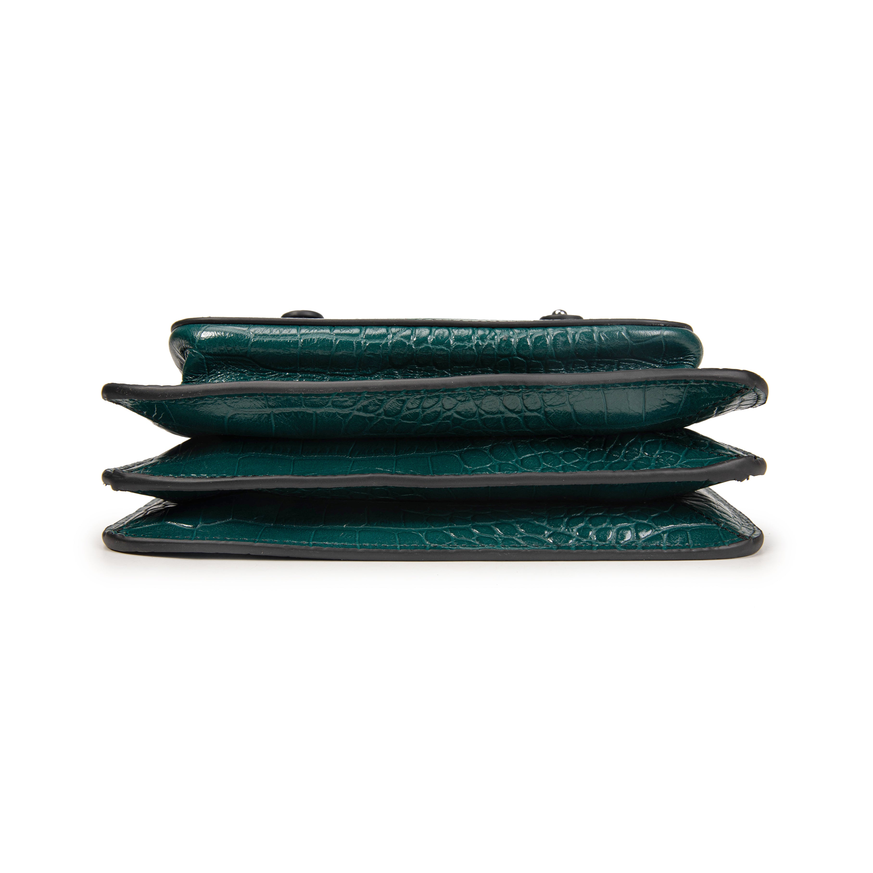 kate-lee-eiffel-croco-sac-vachette-bleu-canard image 5