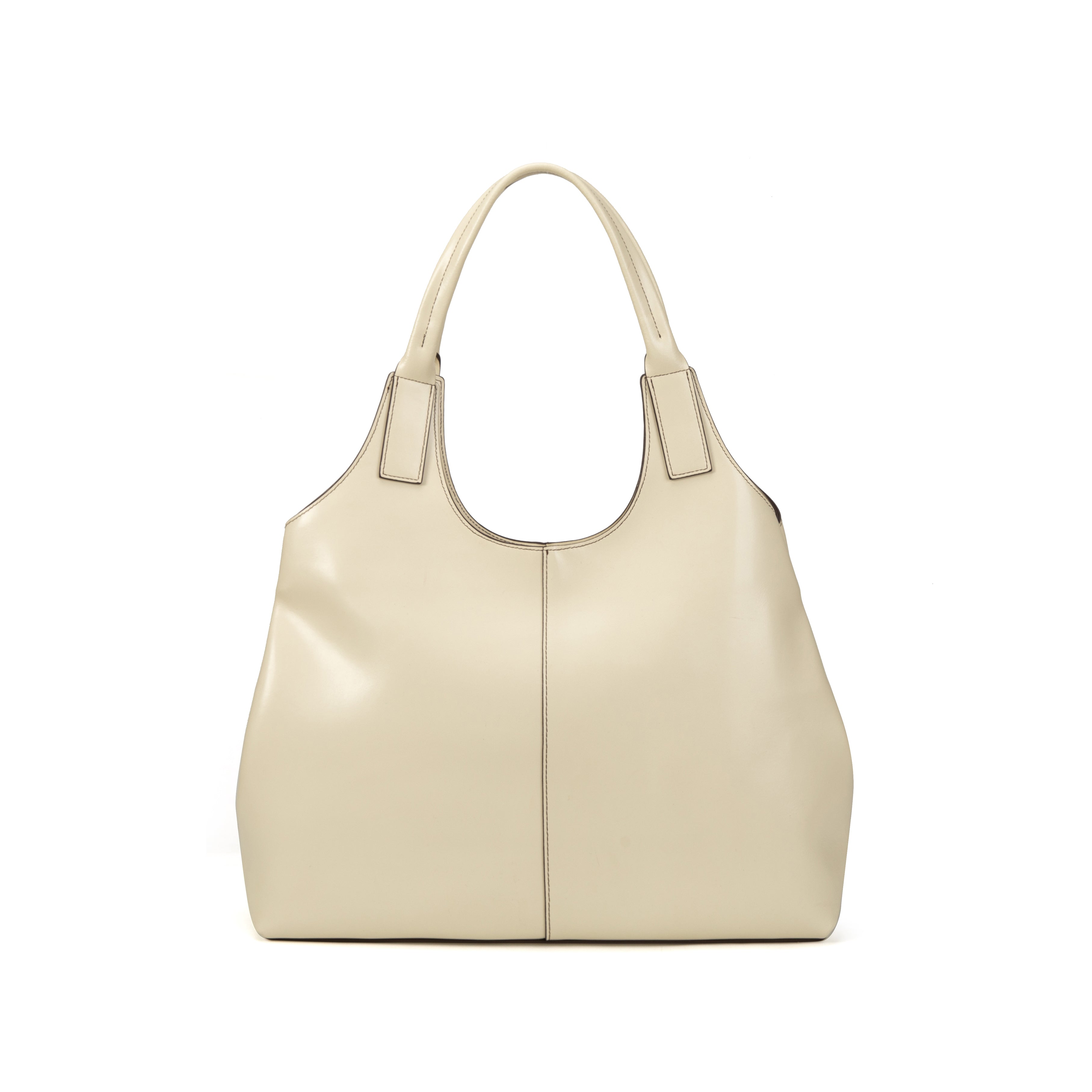 kate-lee-clemence-grand-sac-cuir-blanc-perle-lisse image 2