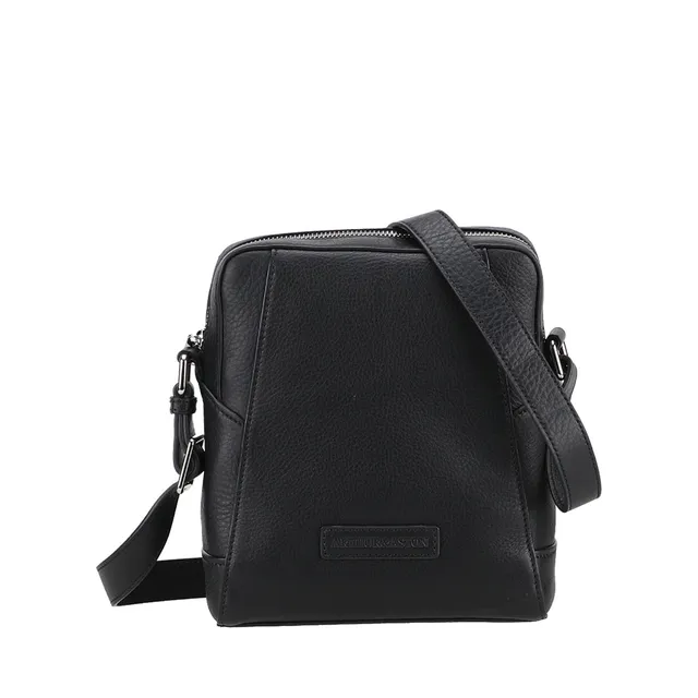 arthur-et-aston-jos-sac-travers-cuir-noir-m image 1