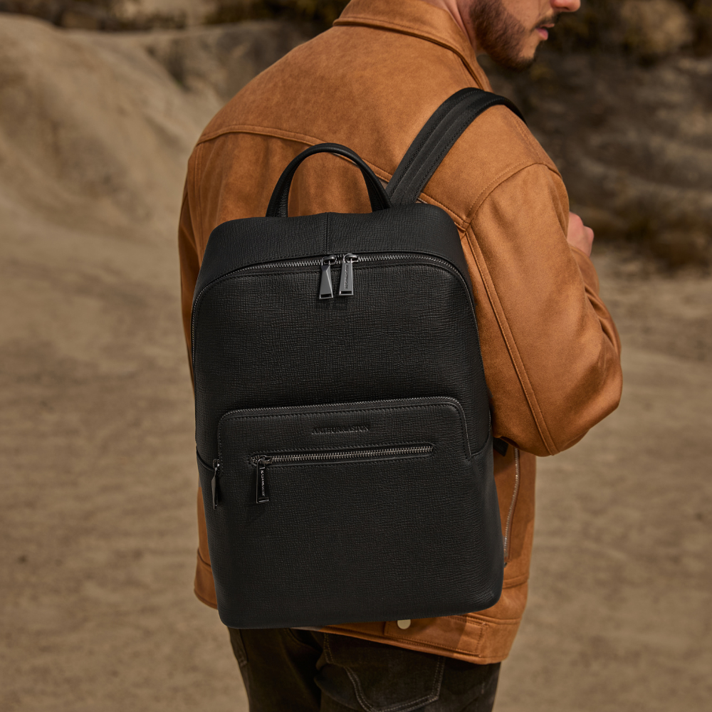arthur-et-aston-lewis-sac-dos-cuir-noir-homme-business image 5
