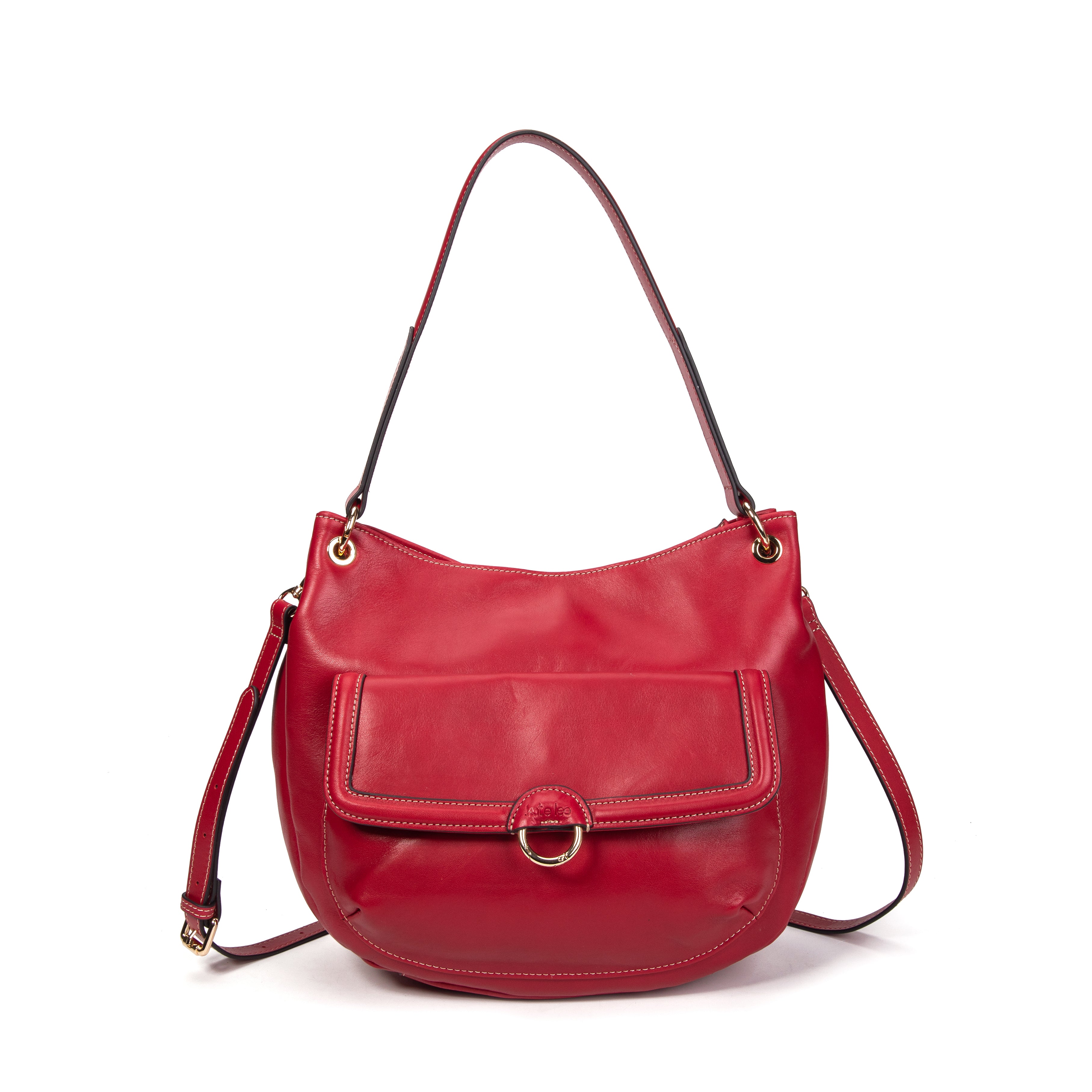 kate-lee-hobo-ully-sac-paule-vachette-rouge image 1