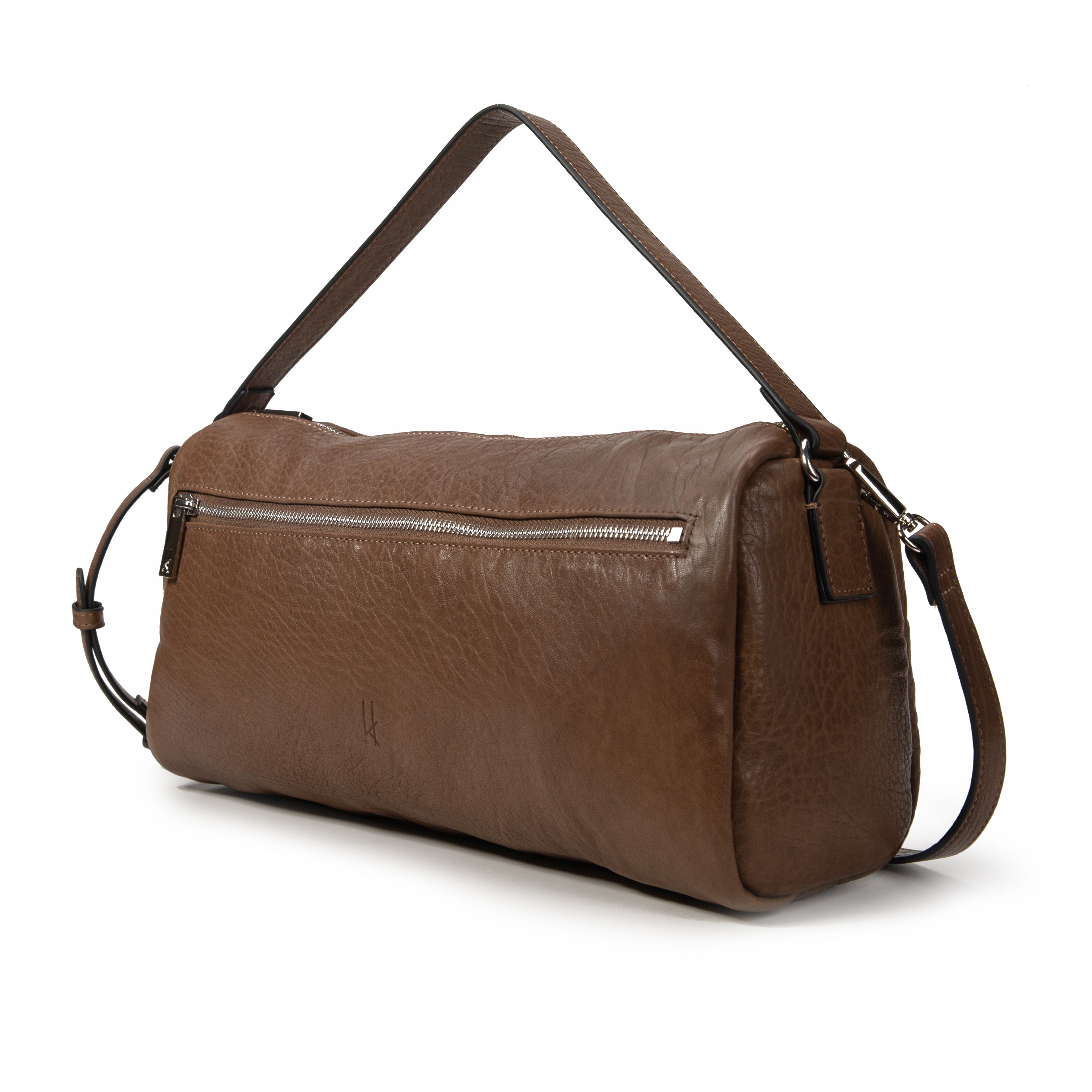 kate-lee-dea-sac-cuir-agneau-gris-taupe-bowling image 2