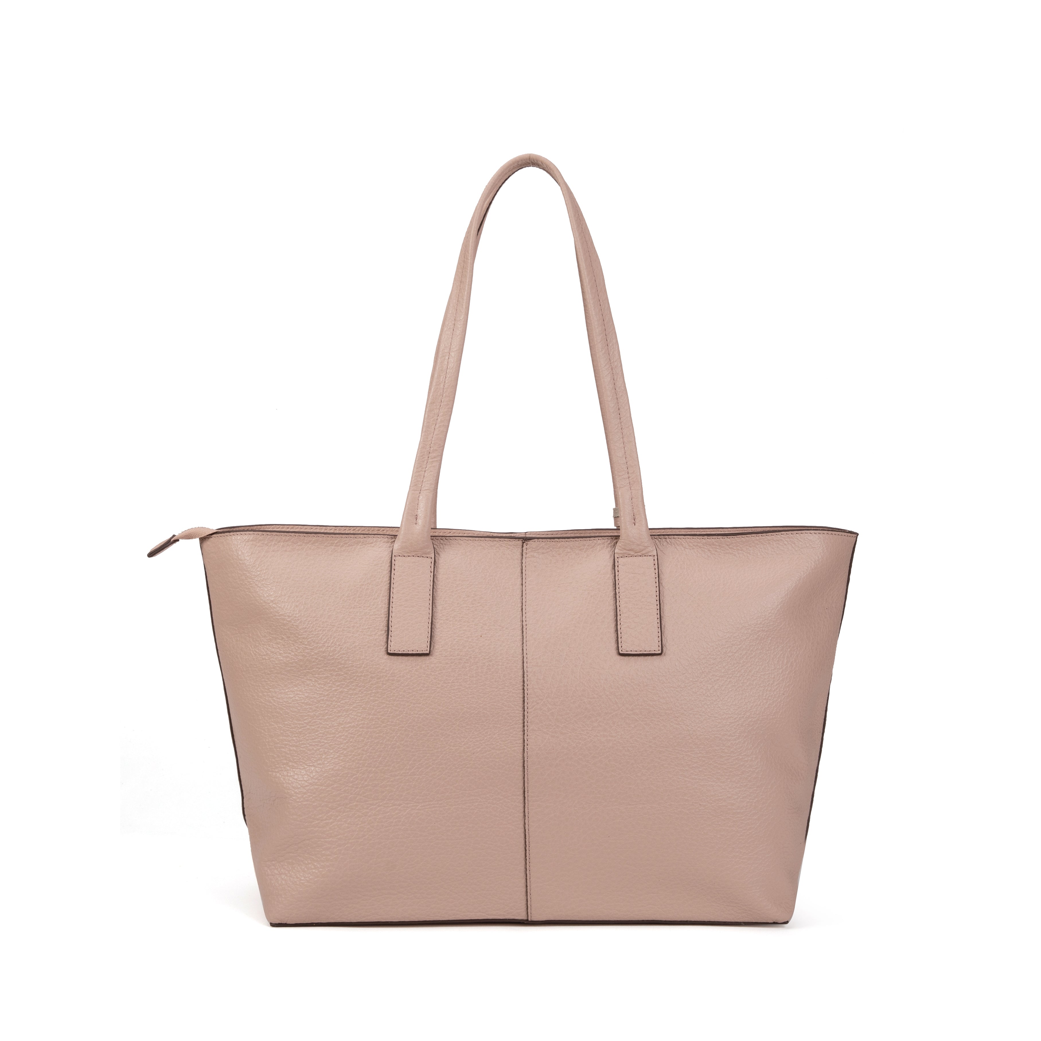 kate-lee-esmeralda-sac-cabas-rose-clair-cuir-grain image 4