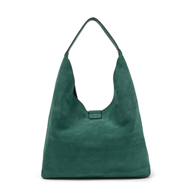 kate-lee-lune-sac-cabas-vert-vachette-velours-grand-format image 1