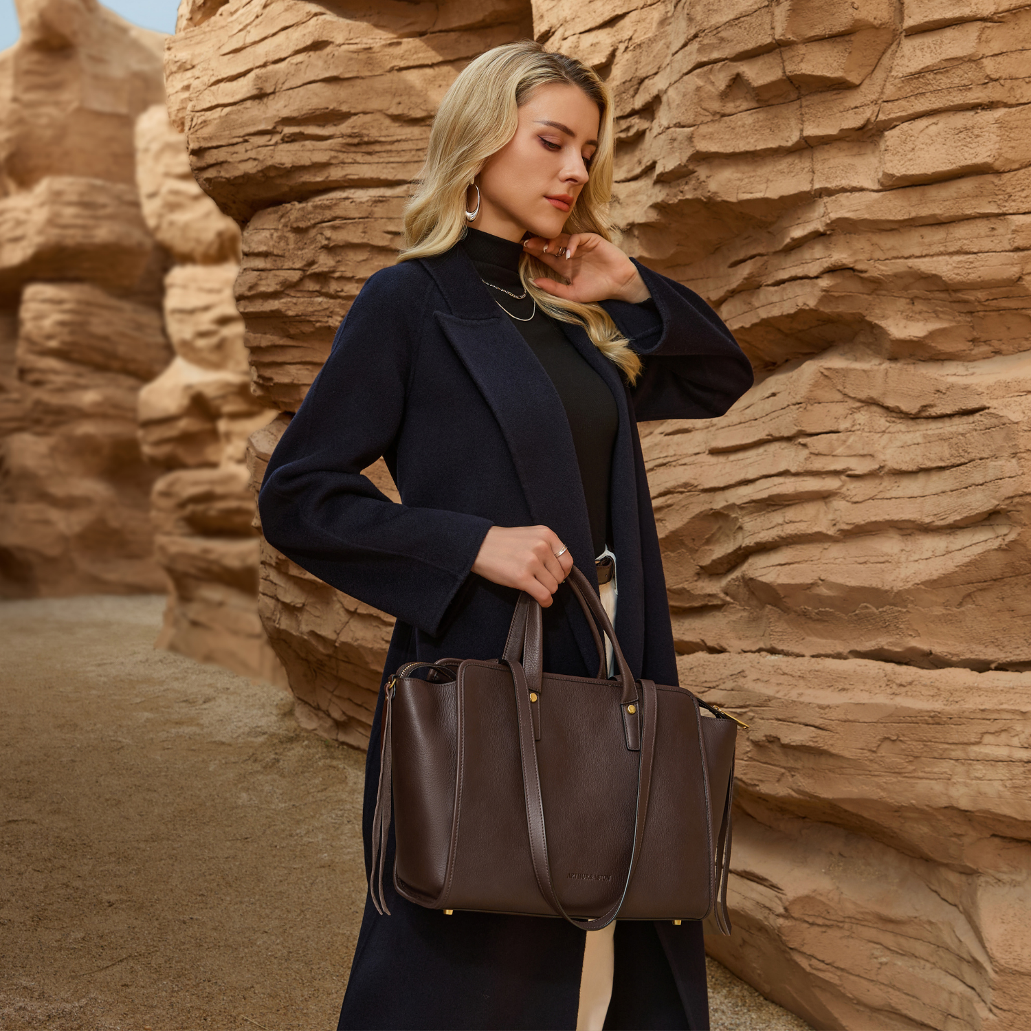 arthur-et-aston-cassidy-sac-main-cuir-ch-taigne image 1