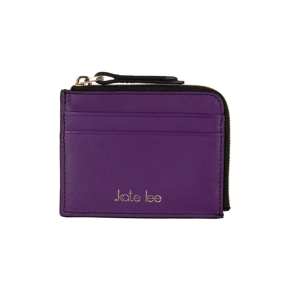 kate-lee-alo-s-porte-monnaie-cuir-violet-zipp-4-fentes image 1