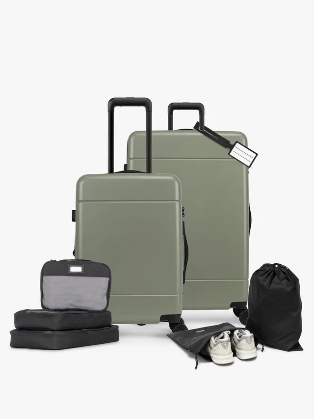 calpak-hue-starter-bundle-8-pi-ces-valise-chocolat-extensible image 1