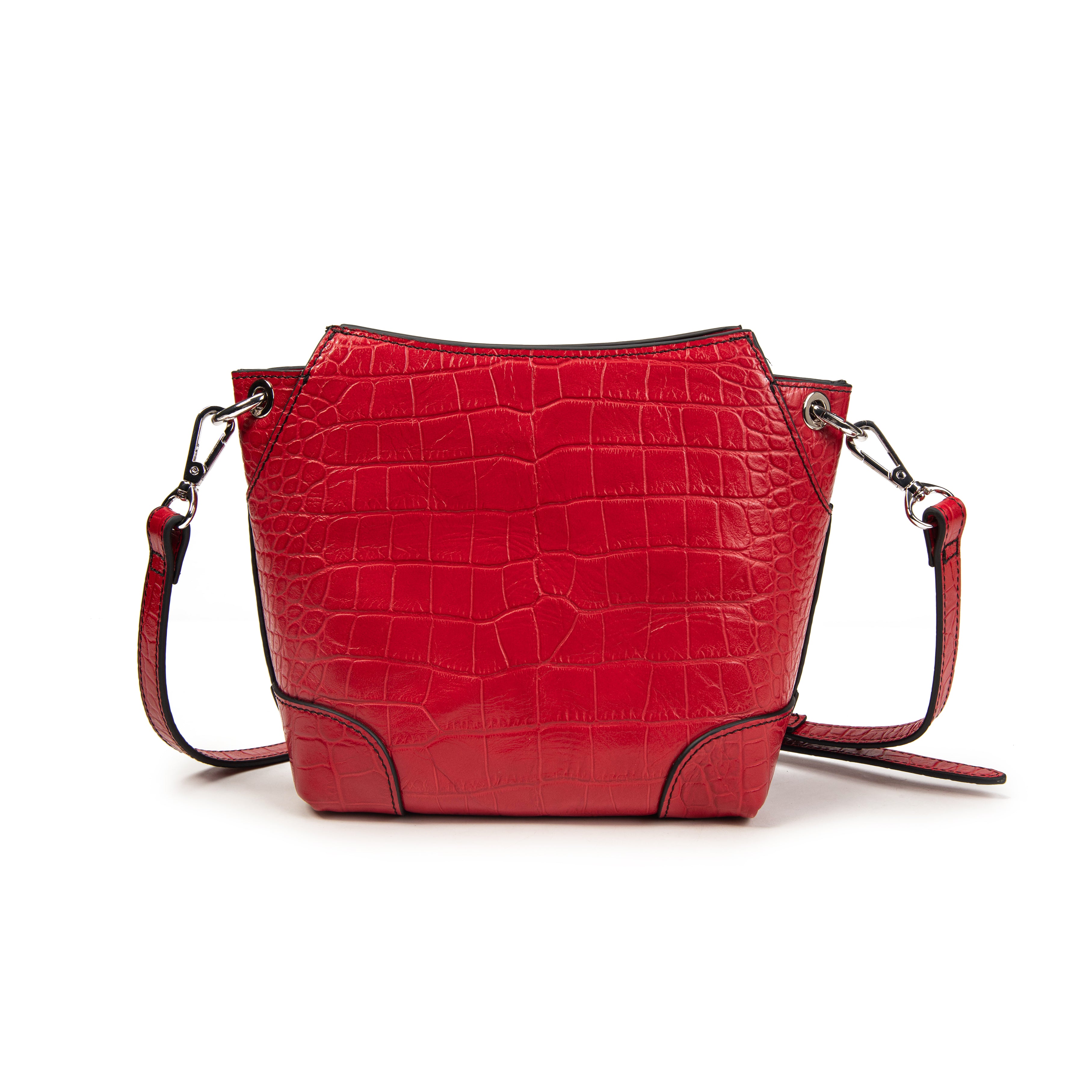 kate-lee-bonbon-tane-croco-sac-bandouli-re-rouge-croco image 4