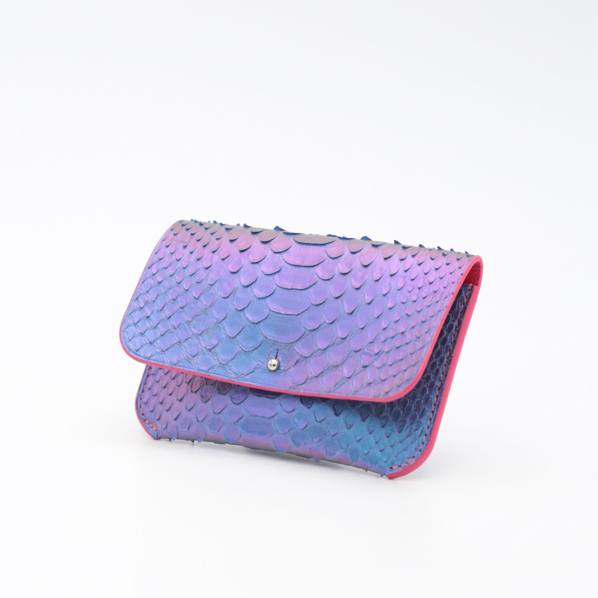 atelier-penso-ft-porte-cartes-cuir-python-iridescent-9x13 image 2