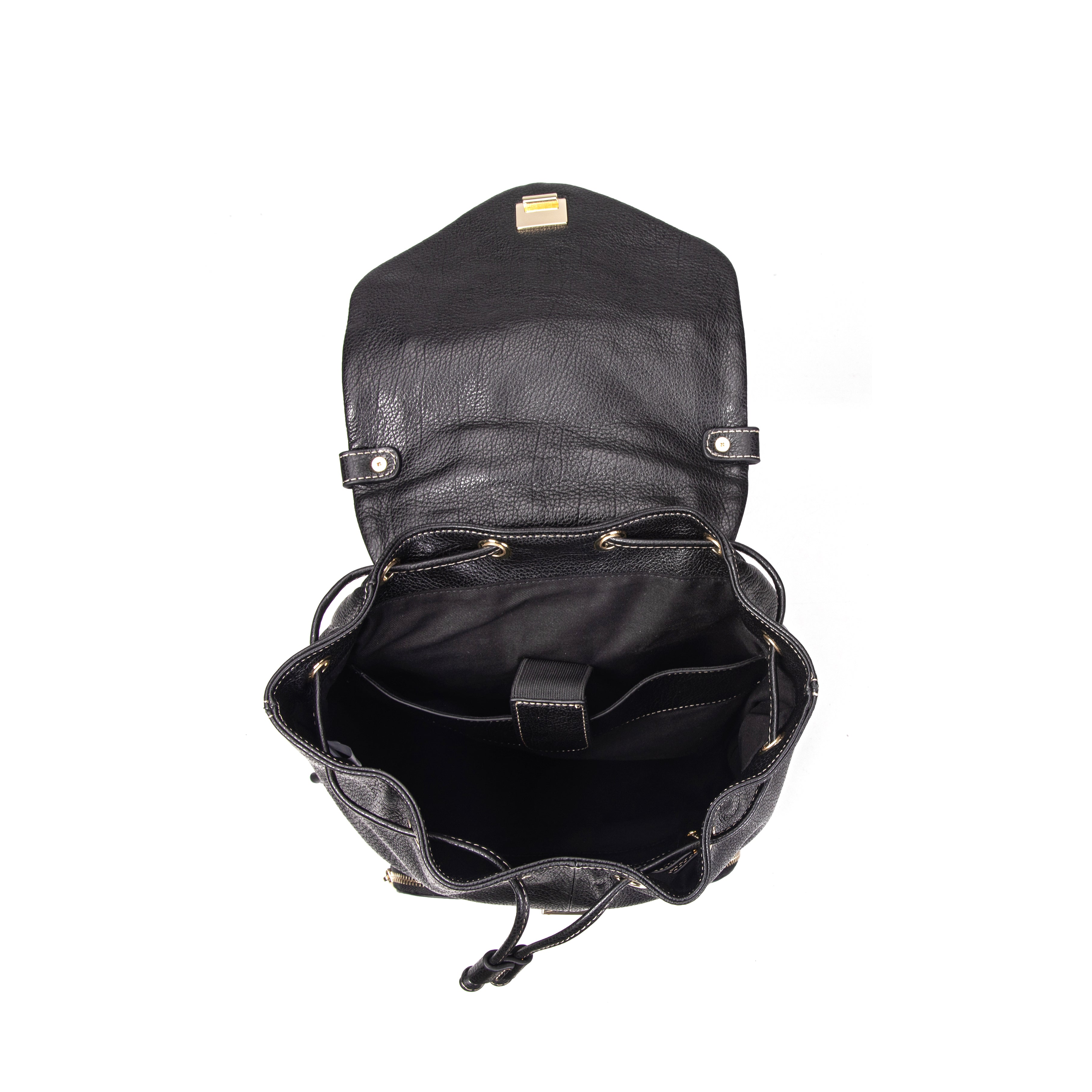 kate-lee-sena-sac-dos-cuir-noir-grain image 3