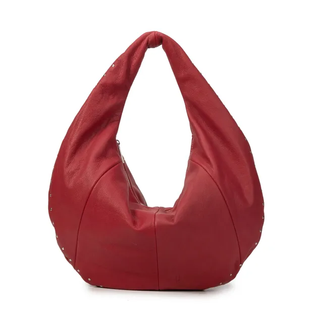 kate-lee-josia-sac-demi-lune-cuir-ch-vre-rouge image 1