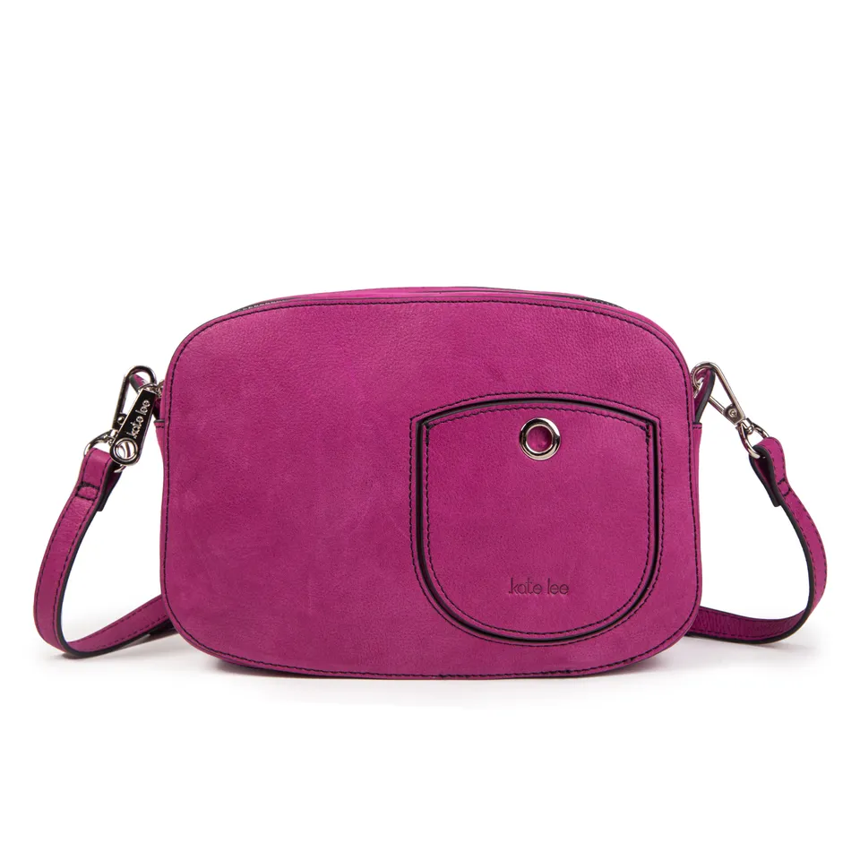 kate-lee-ren-e-sac-bandouli-re-cuir-fuchsia-grain image 1