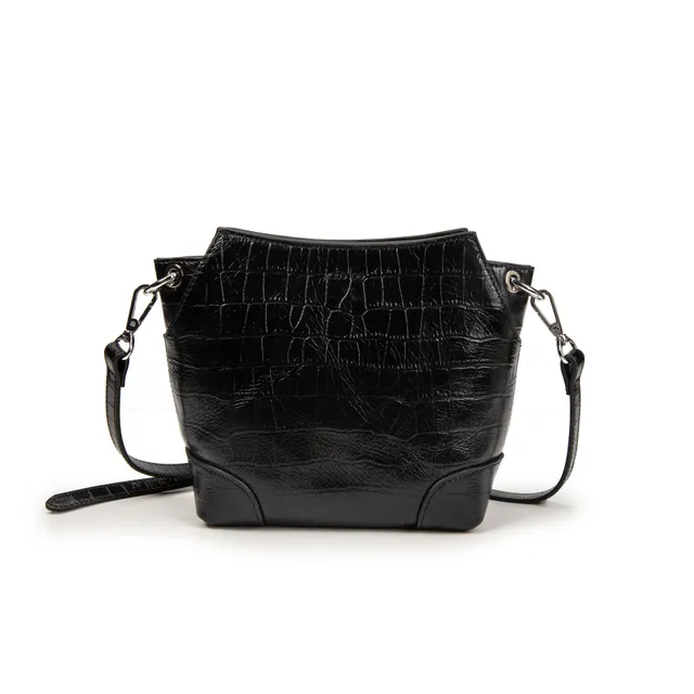 kate-lee-bonbon-sac-bandouli-re-croco-noir image 1
